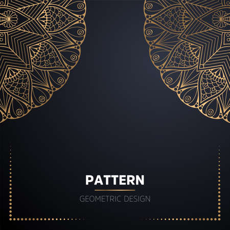 luxury ornamental mandala design backgroundのイラスト素材