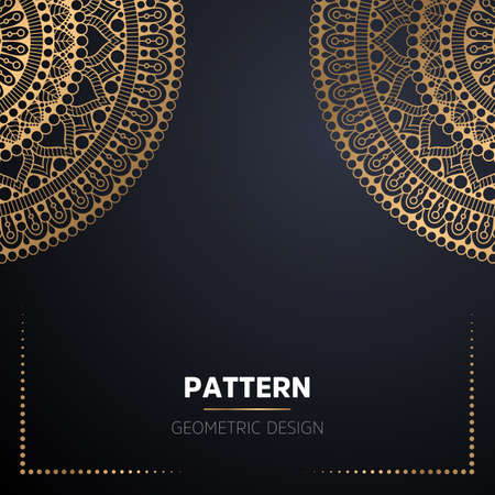 luxury ornamental mandala design backgroundのイラスト素材