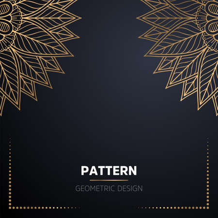 luxury ornamental mandala design backgroundのイラスト素材