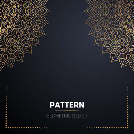 luxury ornamental mandala design backgroundのイラスト素材