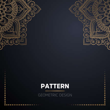 luxury ornamental mandala design backgroundのイラスト素材