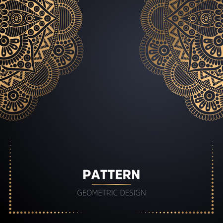 luxury ornamental mandala design backgroundのイラスト素材
