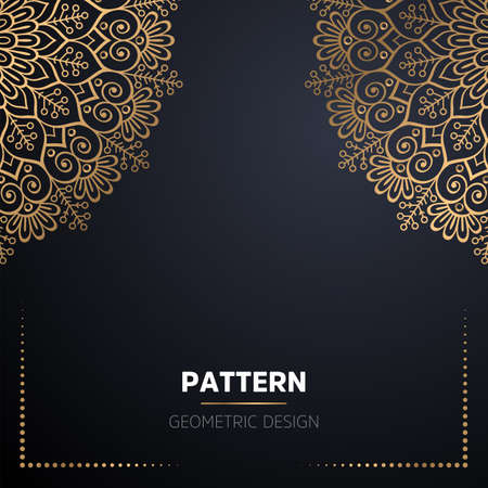 luxury ornamental mandala design backgroundのイラスト素材
