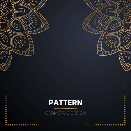 luxury ornamental mandala design backgroundのイラスト素材