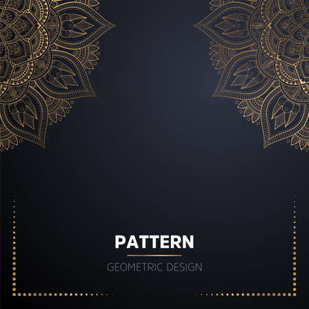 luxury ornamental mandala design backgroundのイラスト素材