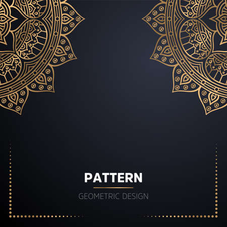 luxury ornamental mandala design backgroundのイラスト素材