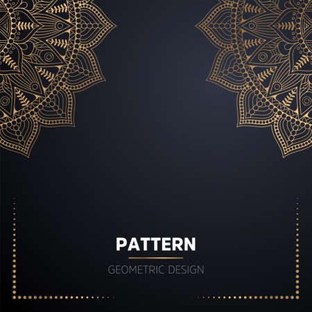 luxury ornamental mandala design backgroundのイラスト素材