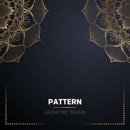 luxury ornamental mandala design backgroundのイラスト素材