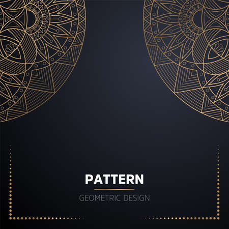 luxury ornamental mandala design backgroundのイラスト素材