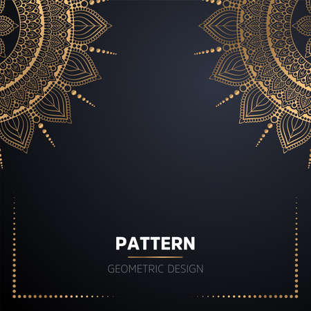 luxury ornamental mandala design backgroundのイラスト素材