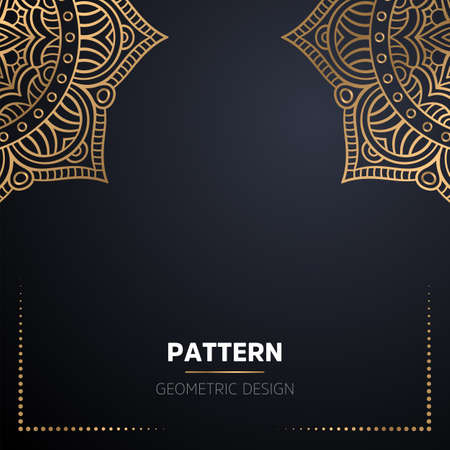 luxury ornamental mandala design backgroundのイラスト素材