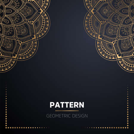 luxury ornamental mandala design backgroundのイラスト素材