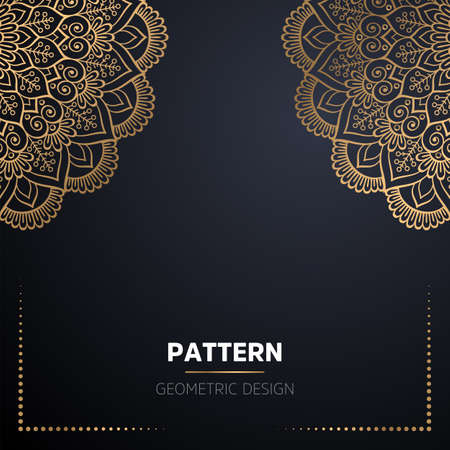luxury ornamental mandala design backgroundのイラスト素材