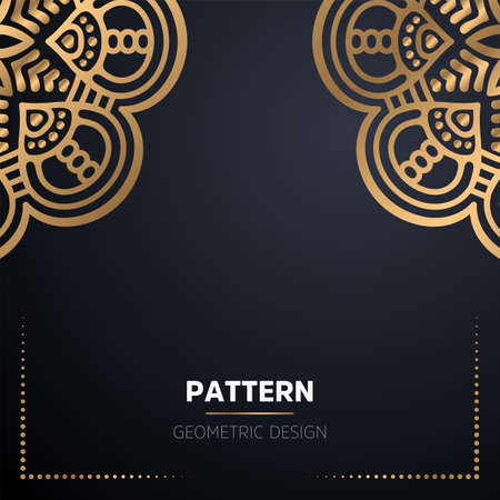 luxury ornamental mandala design backgroundのイラスト素材