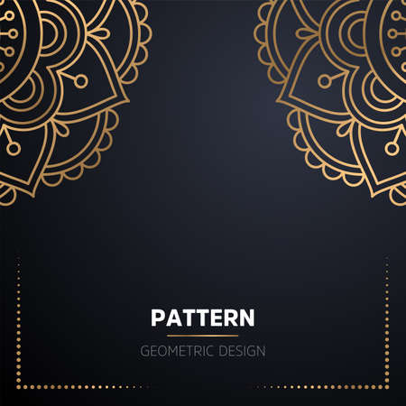 luxury ornamental mandala design backgroundのイラスト素材