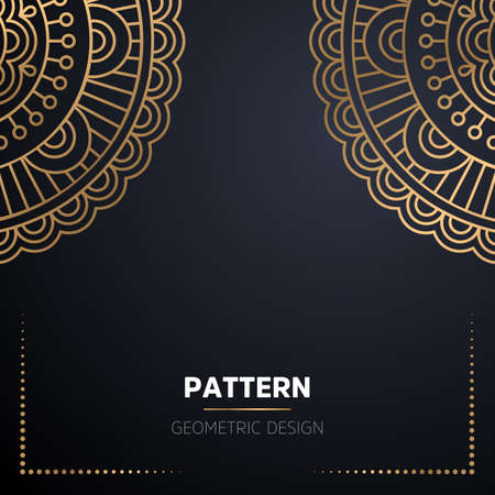 luxury ornamental mandala design backgroundのイラスト素材