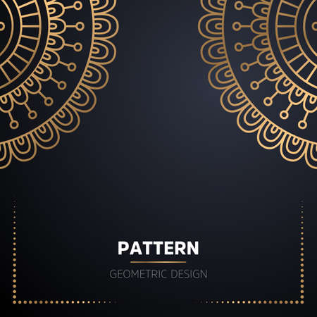 luxury ornamental mandala design backgroundのイラスト素材