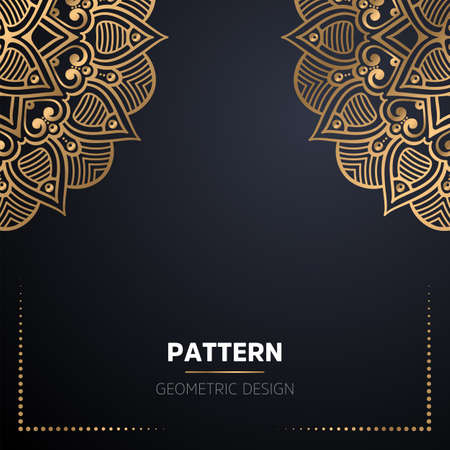 luxury ornamental mandala design backgroundのイラスト素材