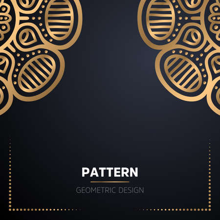 luxury ornamental mandala design backgroundのイラスト素材