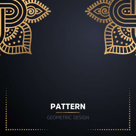 luxury ornamental mandala design backgroundのイラスト素材