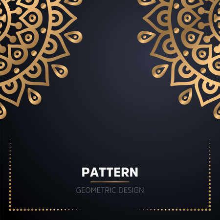 luxury ornamental mandala design backgroundのイラスト素材