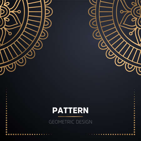 luxury ornamental mandala design backgroundのイラスト素材