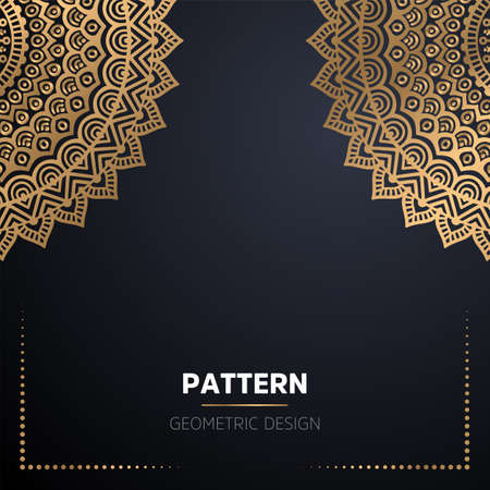 luxury ornamental mandala design backgroundのイラスト素材