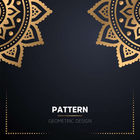 luxury ornamental mandala design backgroundのイラスト素材