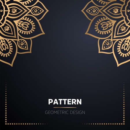 luxury ornamental mandala design backgroundのイラスト素材