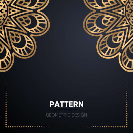 luxury ornamental mandala design backgroundのイラスト素材