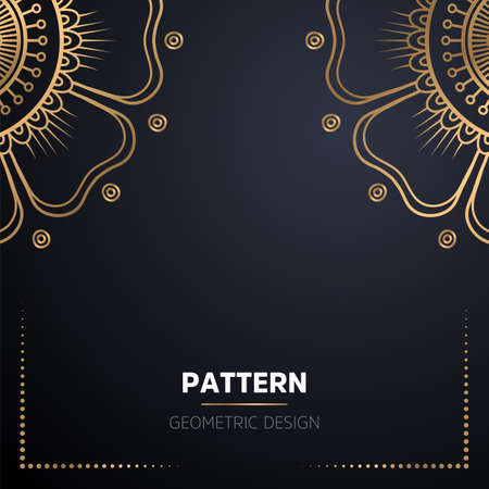 luxury ornamental mandala design backgroundのイラスト素材