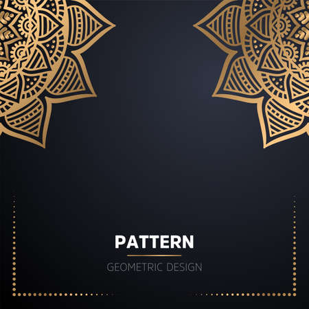 luxury ornamental mandala design backgroundのイラスト素材
