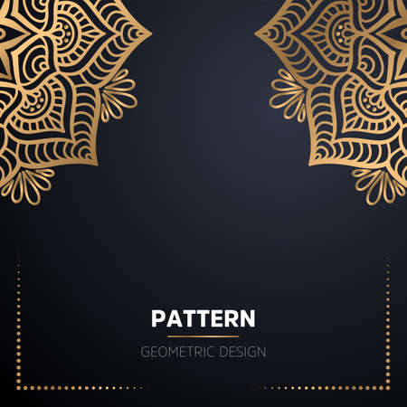 luxury ornamental mandala design backgroundのイラスト素材