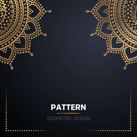luxury ornamental mandala design backgroundのイラスト素材