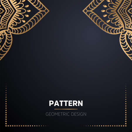 luxury ornamental mandala design backgroundのイラスト素材