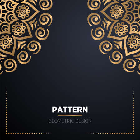 luxury ornamental mandala design backgroundのイラスト素材