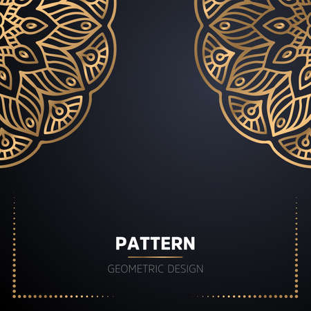 luxury ornamental mandala design backgroundのイラスト素材