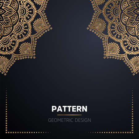 luxury ornamental mandala design backgroundのイラスト素材