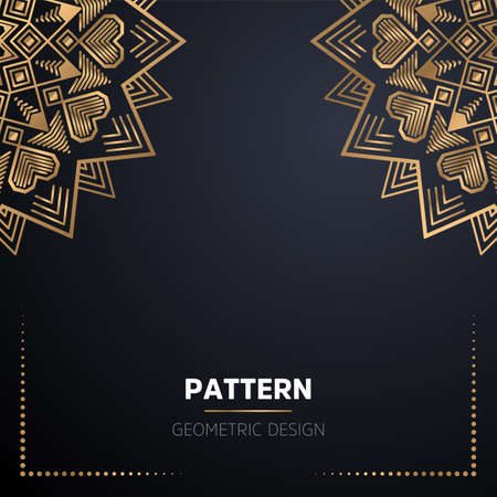 luxury ornamental mandala design backgroundのイラスト素材