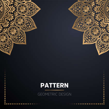 luxury ornamental mandala design backgroundのイラスト素材