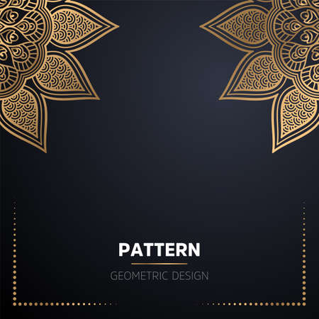 luxury ornamental mandala design backgroundのイラスト素材