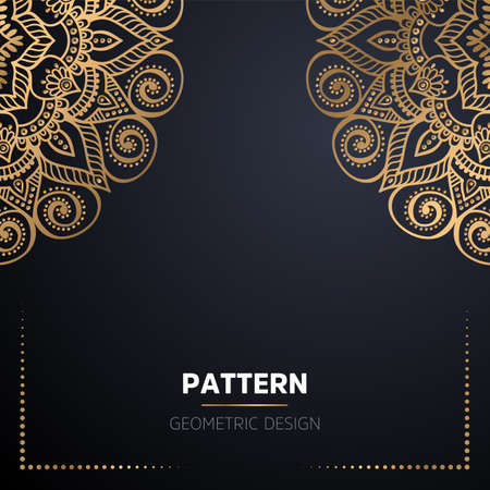luxury ornamental mandala design backgroundのイラスト素材