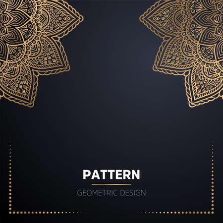 luxury ornamental mandala design backgroundのイラスト素材
