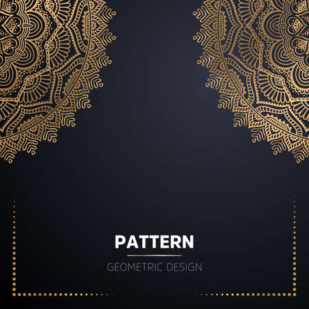 luxury ornamental mandala design backgroundのイラスト素材