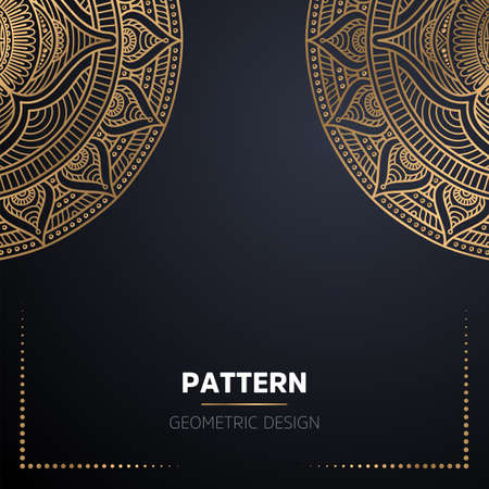 luxury ornamental mandala design backgroundのイラスト素材