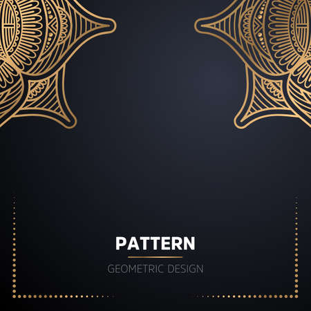 luxury ornamental mandala design backgroundのイラスト素材