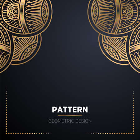 luxury ornamental mandala design backgroundのイラスト素材