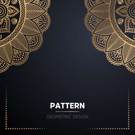 luxury ornamental mandala design backgroundのイラスト素材