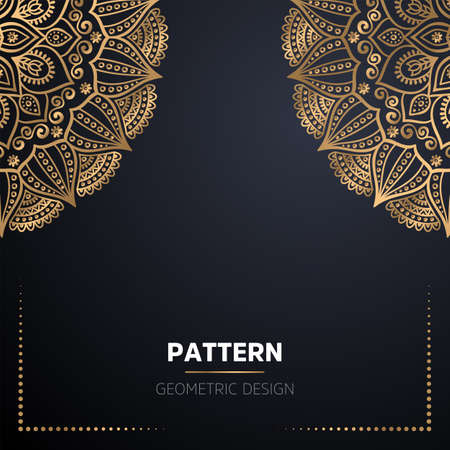 luxury ornamental mandala design backgroundのイラスト素材