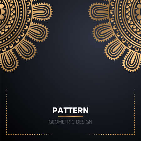 luxury ornamental mandala design backgroundのイラスト素材